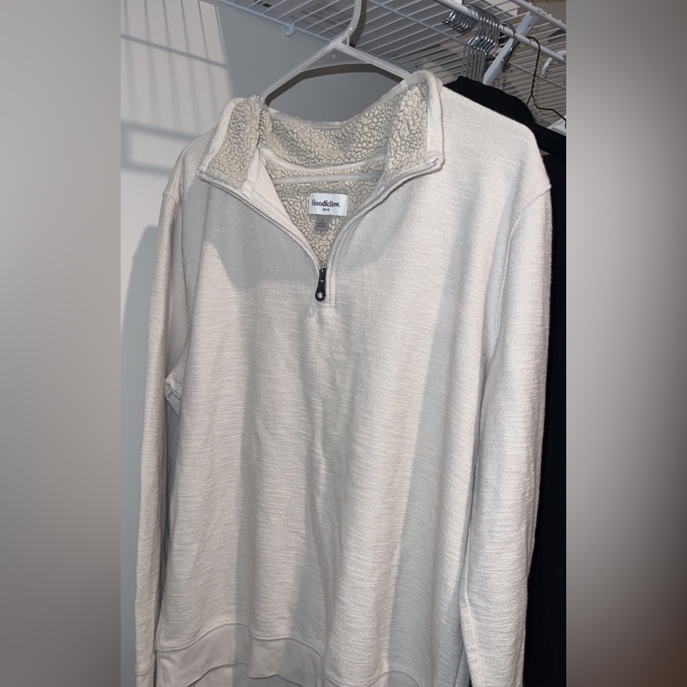 Quarter Zip fleece lined sweater!